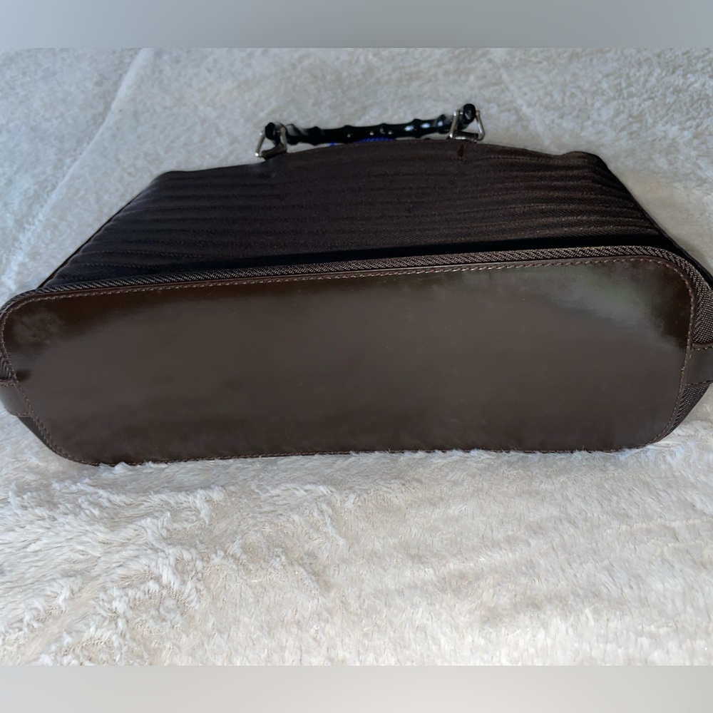 Gucci Chocolate Brown Bamboo Tote - Picture 4 of 8